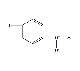 structural formula of p-iodonitrobenzene