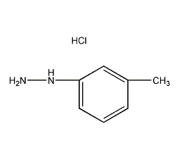 structural formula of m-tolyzine hydrochloride