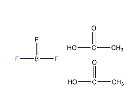 boron trifluoride-acetic acid complex structural formula