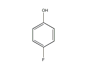 structural formula of p-fluorophenol