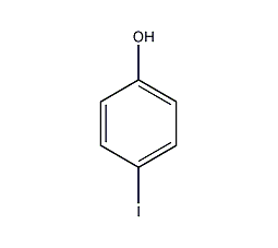 structural formula of p-iodophenol