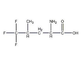 5,5,5-trifluoro-dl-leucine structural formula