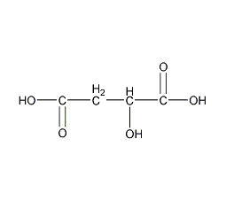 d(+)-hydroxysuccinic acid structural formula