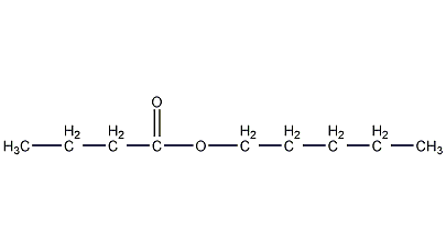 amyl butyrate structural formula