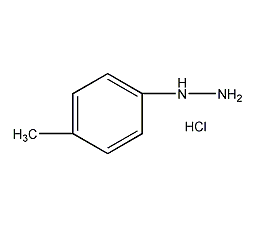 structural formula of p-methylphenylhydrazine hydrochloride