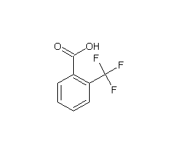 structural formula of o-trifluoromethylbenzoic acid