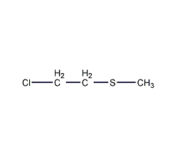 2-chloroethyl methyl sulfide structural formula