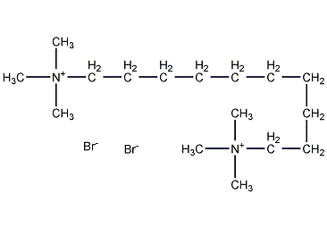 structural formula of decahydrocarbon quaternary ammonium bromide
