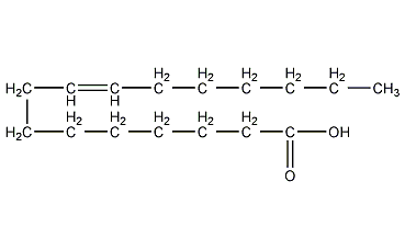 palmitoleic acid structural formula