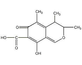 structural formula of penicillin tangerine