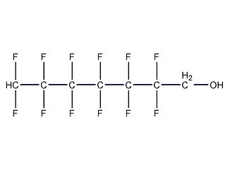 1h,1h,7h-dodecafluoro-1-heptanol structural formula