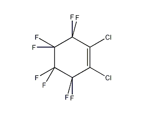 1,2-dichlorooctafluorocyclohexene structural formula