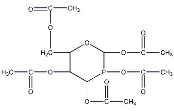 α-d-glucose pentaacetate structural formula