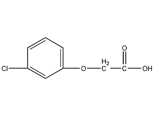 3-chlorophenoxyacetic acid structural formula