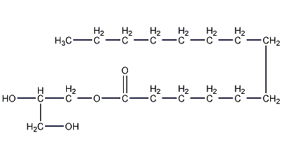 glyceryl monomyristate structural formula