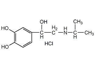 isoproterenol hydrochloride structural formula