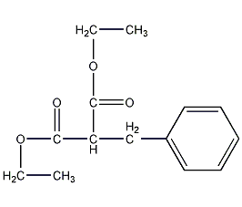 structural formula of diethyl benzylmalonate
