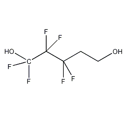 2,2,3,3,4,4-hexafluoro-1,5-pentanediol  structural formula