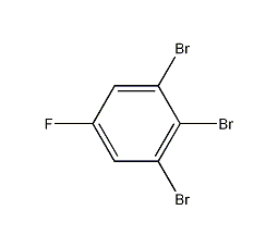 1,2,3-tribromo-5-fluorobenzene structural formula