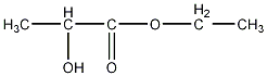 ethyl lactate structural formula