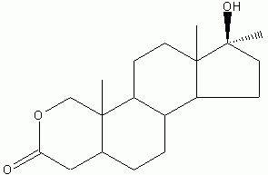 Oxandrolone structural formula