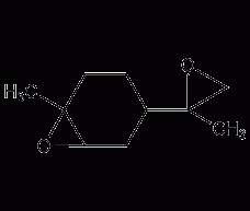 1-methyl-4-(2-methyloxiranyl)-7-oxo  Heterobicyclo[4.1.0]heptane structural formula