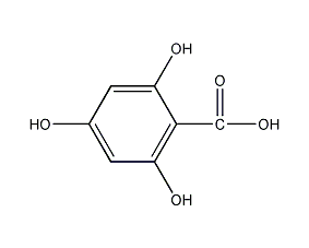 2,4,6-trihydroxybenzoic acid structural formula