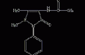4-acetamidoantipyrine structural formula