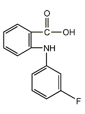 n-(3-fluorophenyl)anthranilic acid structural formula