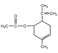 carvyl acetate structural formula