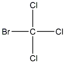 structural formula of bromochloroform